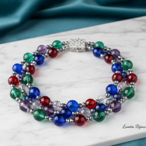 The Aurora Prism Glass-Bead Collar