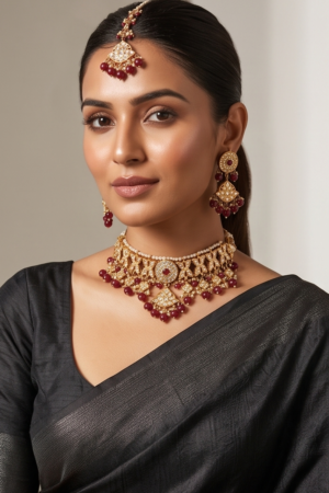 The Regal Crimson Heritage Choker Set