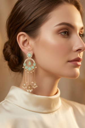The Aadhya Cascading Jhumka Earrings