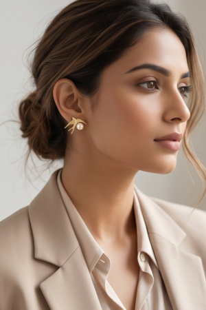 The Aurelia Swallow Pearl Studs